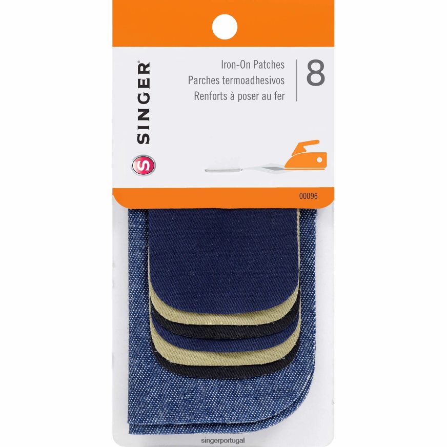 combinação de remendos de jeans/sarja para passar a ferro DB262X168 SINGER acessórios