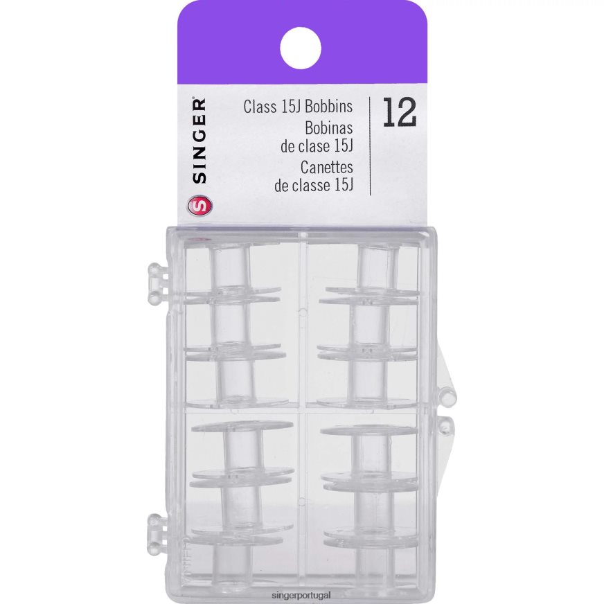 bobinas classe 15j transparentes - pacote com 12 DB262X121 SINGER acessórios