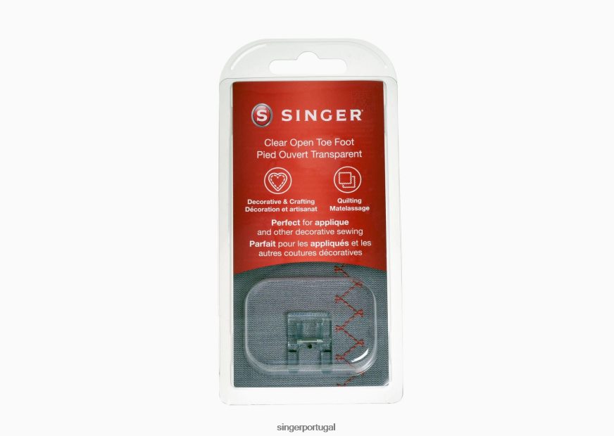 Calcador de bico aberto transparente para máquinas de costura e bordado da série se91 DB262X137 SINGER acessórios