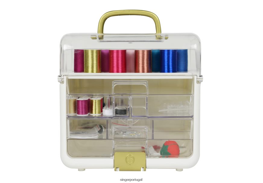 Kit de armazenamento de costura e artesanato de 255 peças costurado com linha metálica DB262X181 SINGER acessórios