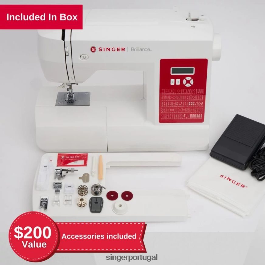 Brilho 62c mais máquina de costura DB262X45 SINGER máquinas
