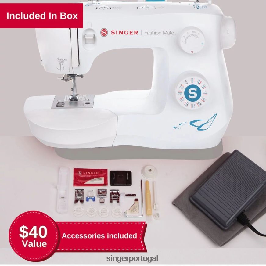 máquina de costura fashion mate 3342 DB262X65 SINGER máquinas