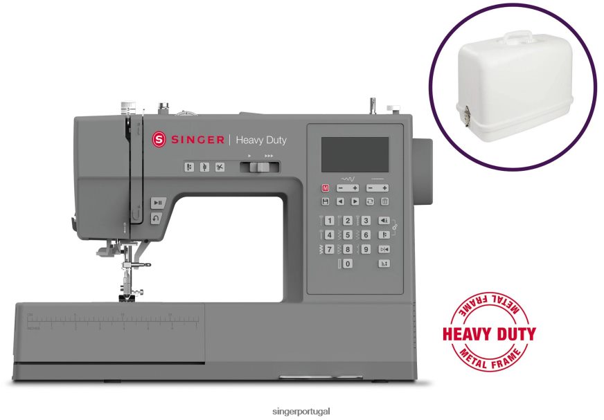 Pacote de capa rígida para máquina de costura 6800c resistente DB262X22 SINGER máquinas