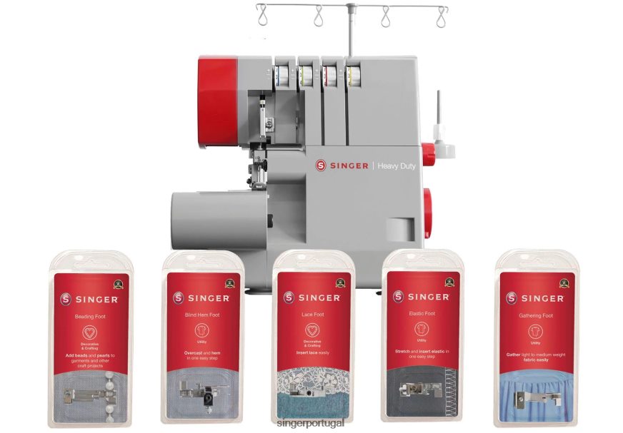 Pacote de serger e calcador para serviço pesado hd0450s DB262X19 SINGER máquinas