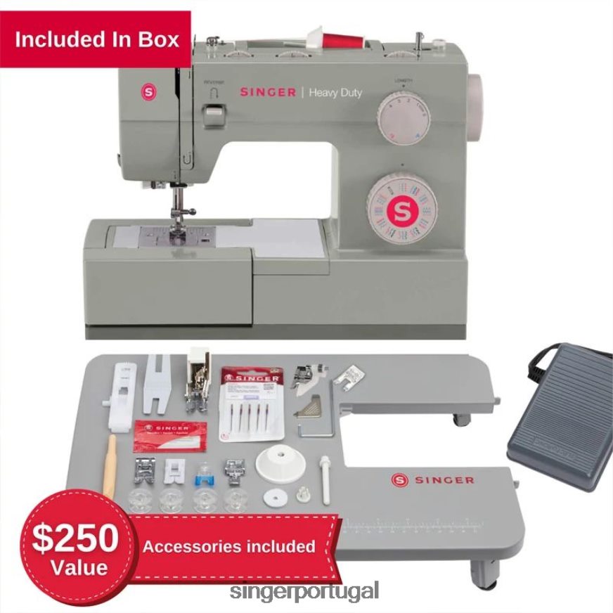 pacote de itens essenciais 4452 para serviços pesados DB262X6 SINGER máquinas