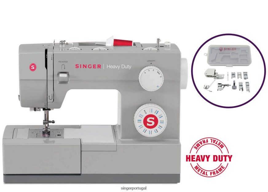 pacote de máquina de costura 4423 resistente e kit de calcador DB262X20 SINGER máquinas