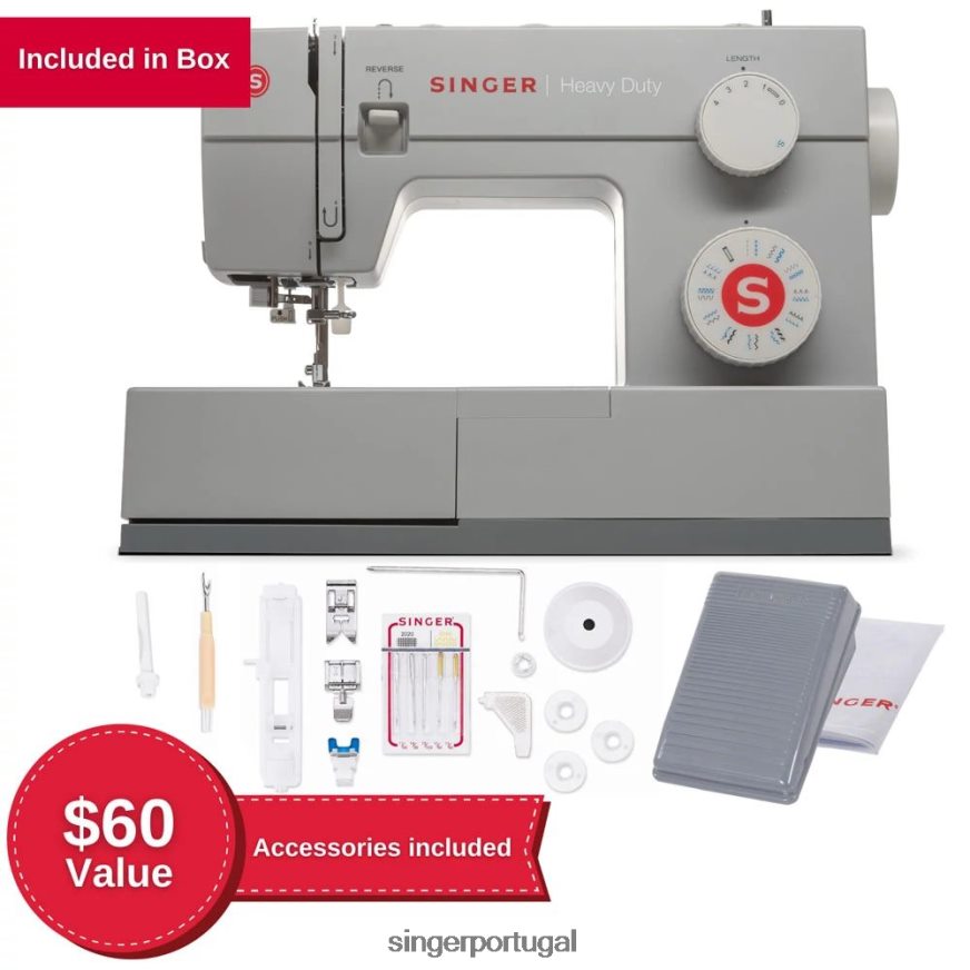 pacote de máquina de costura 4423 resistente e kit de calcador DB262X20 SINGER máquinas